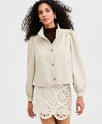 On 34th Women's Woven Solid Cropped Jacket, Macy's Exclusive