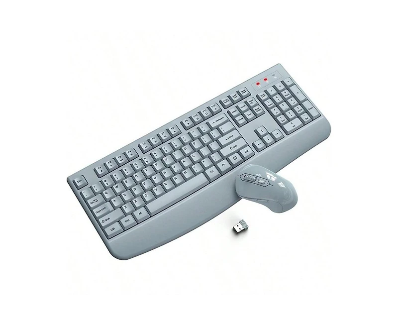 Risokeys-Wireless Combo, 2.4G Full Size Keys Keyboard With Wrist Rest And 3