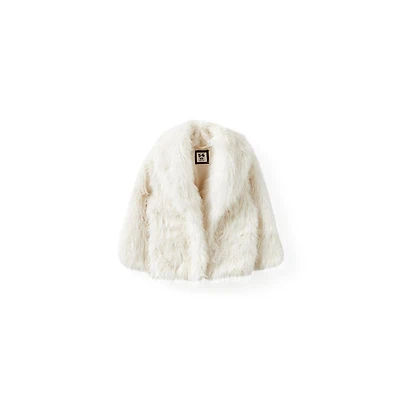 Cotton On Girls Little/Big Zoe Faux Fur Jacket