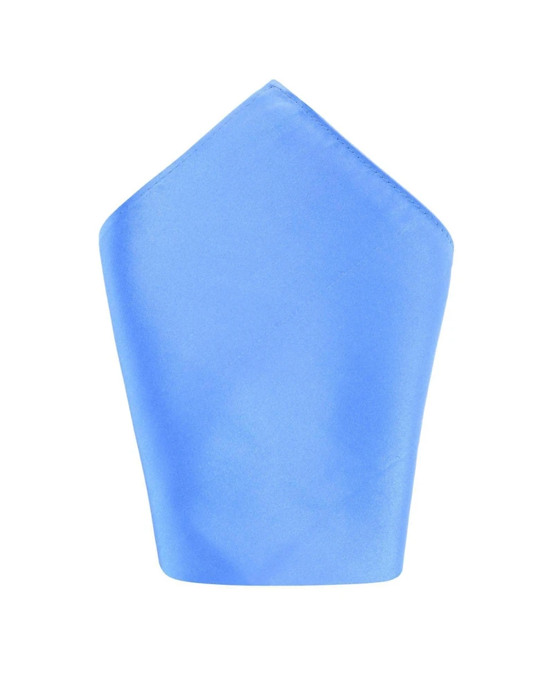 Trafalgar Men's Sutton Solid Color Silk Necktie and Pocket Square Combo