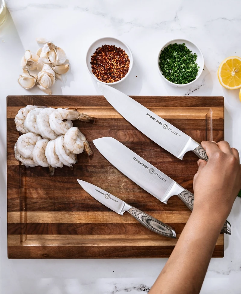 Schmidt Brothers Bonded Ash 15-Pc. Knife Block Set