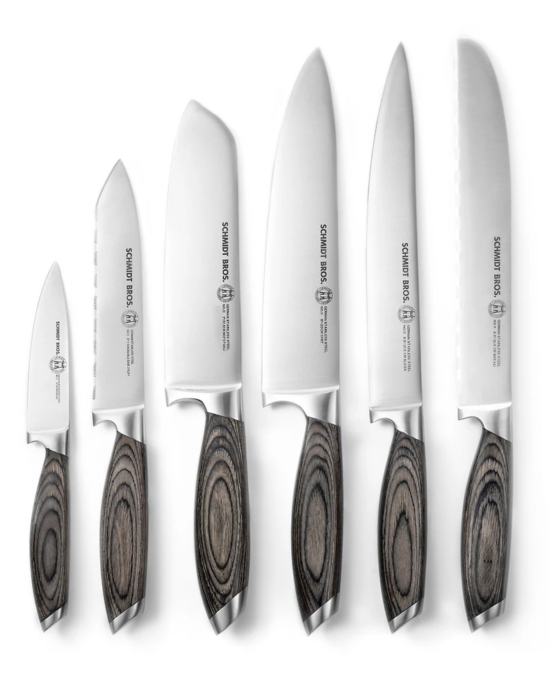 Schmidt Brothers Bonded Ash 7-Pc. Knife Block Set