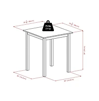 Winsome Parkland 5 Pieces Square High Pub Table Set