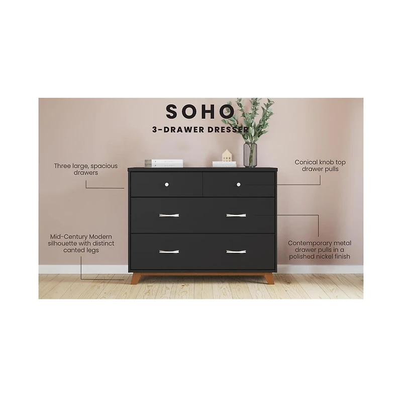 Child Craft Soho 3-Drawer Dresser