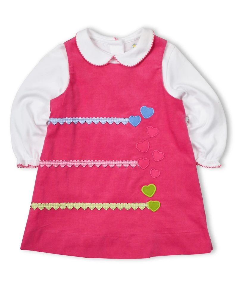 Florence Eiseman Baby Girls Corduroy Jumper With Hearts