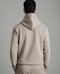 Reiss Men's Fabien Interlock Jersey Drawstring Hoodie
