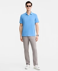 Alfani Men's Textured Jacquard Johnny-Collar Polo Shirt, Macy's Exclusive