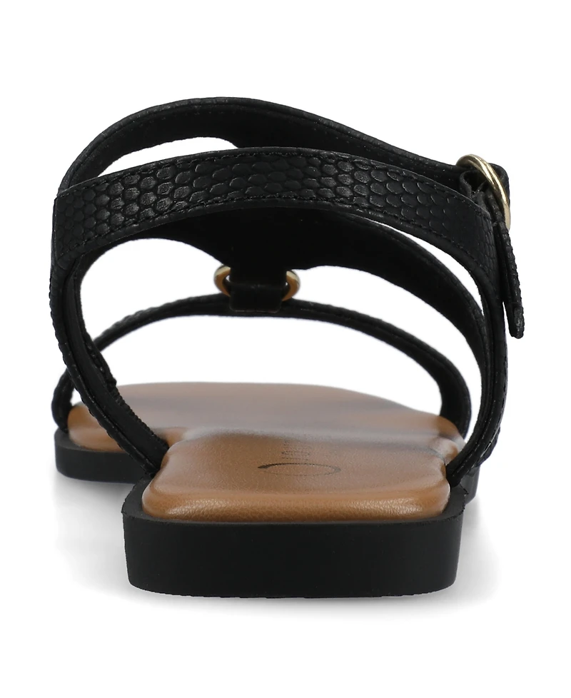 Journee Collection Women's Briley Open Toe Ankle Strap Sandal