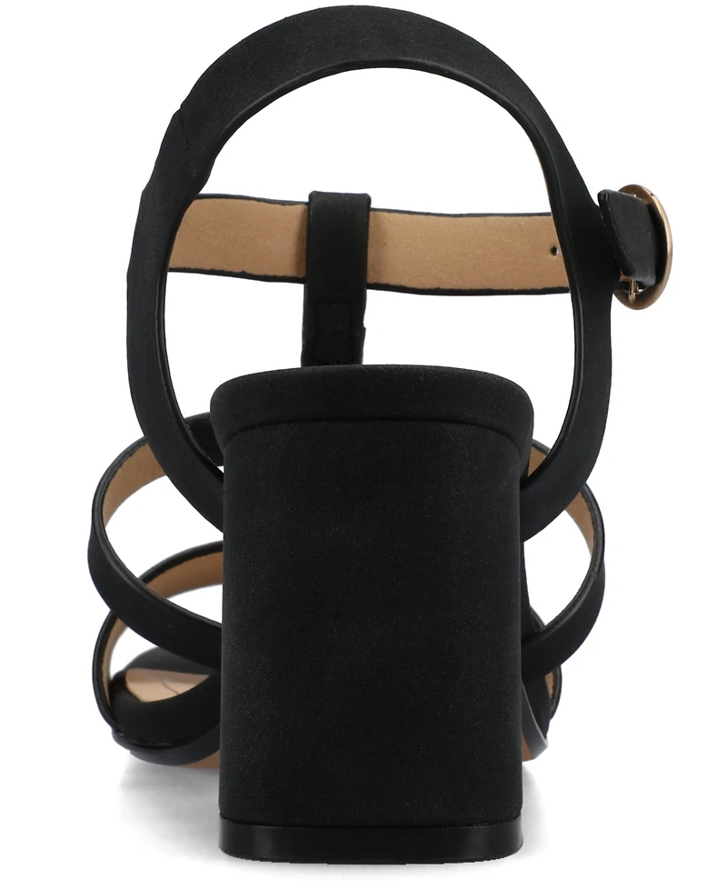 Journee Collection Women's Merisol Open Toe Ankle Strap Sandals