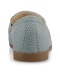 Journee Collection Womens Mizza Comfort System Loafer Slip On Square Toe Dress Flats