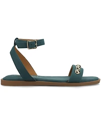 Journee Collection Women's Primrose Ankle Strap Open Toe Sandals