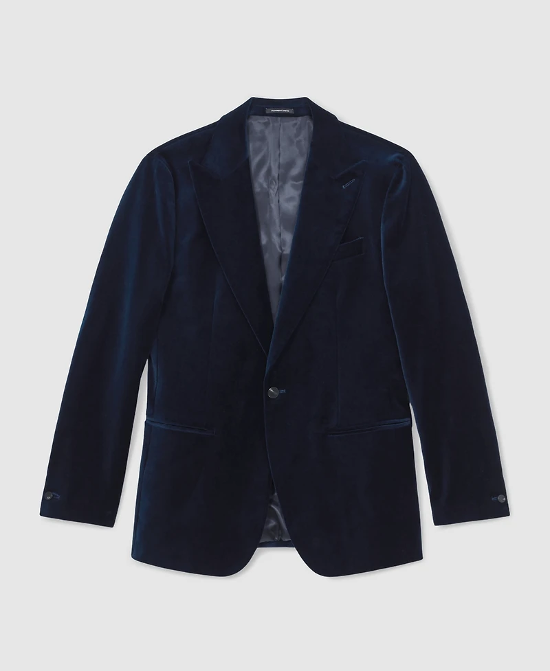 Reiss Men's Single-Breasted Velvet Slim-Fit Blazer