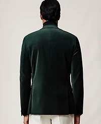 Reiss Men's Single-Breasted Velvet Slim-Fit Blazer