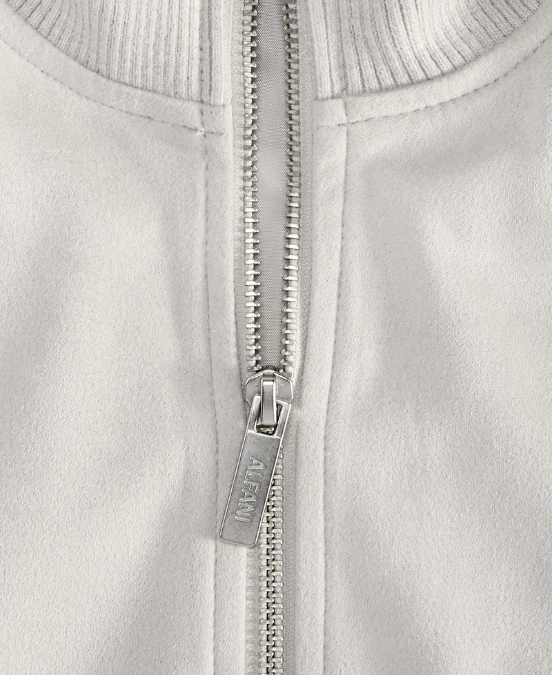 Alfani Men's Faux-Suede Bomber Jacket, Macy's Exclusive