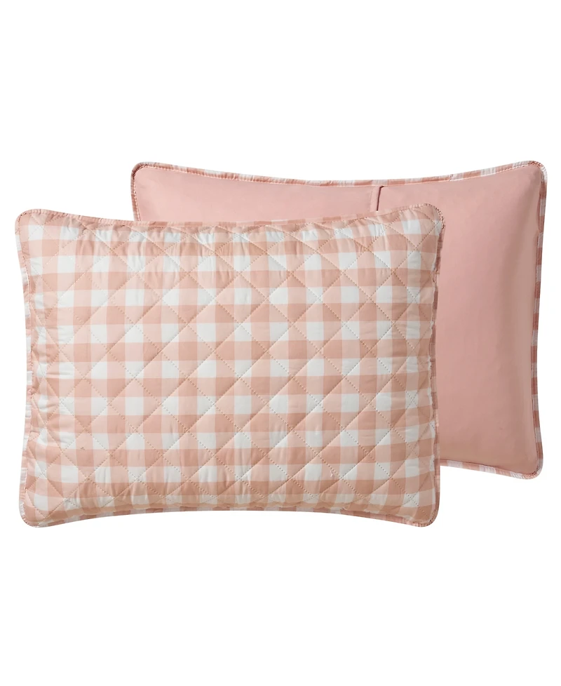 Vcny Home Gingham Microfiber 2-Pc. Quilt Set, Twin