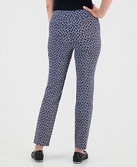 Jm Collection Women's Printed Pull-On Rivet Pants, Macy's Exclusive