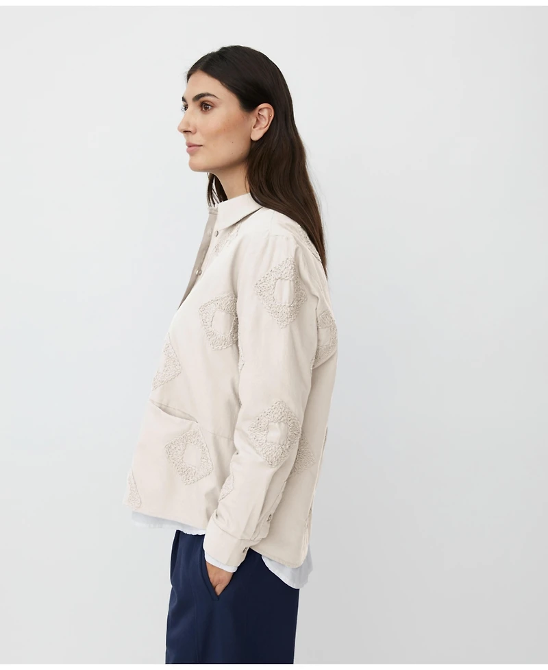 Masai Copenhagen Women's 100% Cotton Long Sleeve Collared Shirt