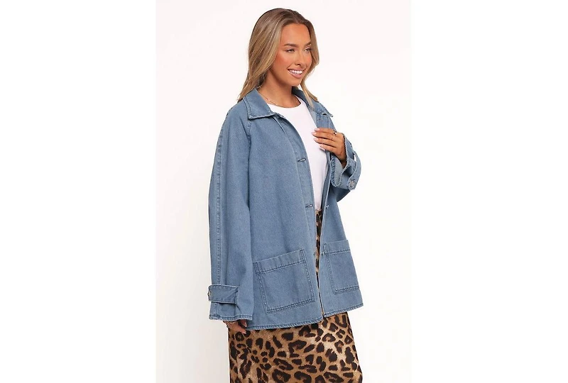Petal and Pup Women's Novan Oversized Shacket - Denim