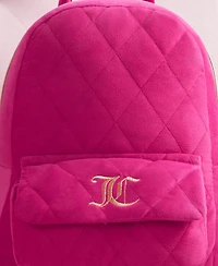 Juicy Couture Quilted Backpack Shaped Decorative Pillow, 12" x 8.5"