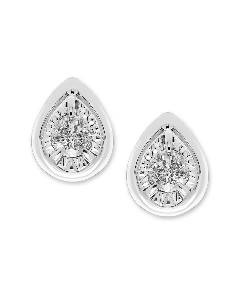 Macy's Diamond Stud Earrings (1/4 ct. t.w.) in 14K White Gold