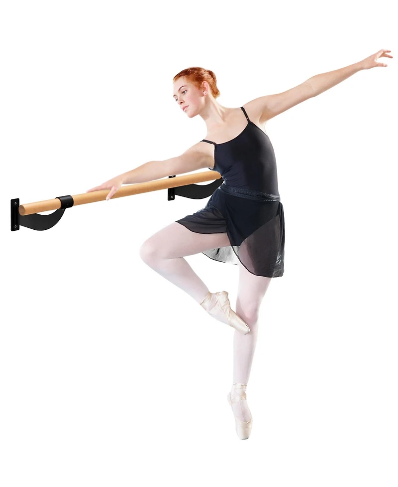 Skonyon 4 Feet Wall-Mounted Ballet Barre for Yoga
