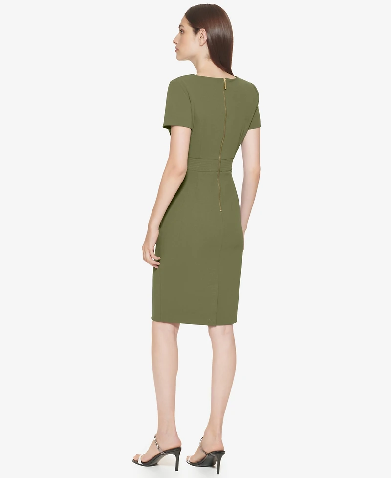 Calvin Klein Women's Crewneck Short-Sleeve Dress