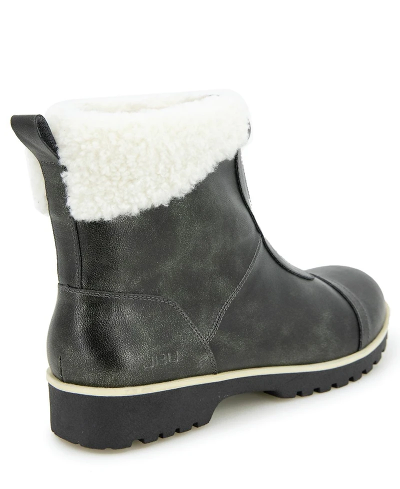 Jbu Women's Brynn Water Resistant Zip-Front Cozy Booties