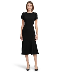 Calvin Klein Women's Crewneck Short-Sleeve Midi Dress