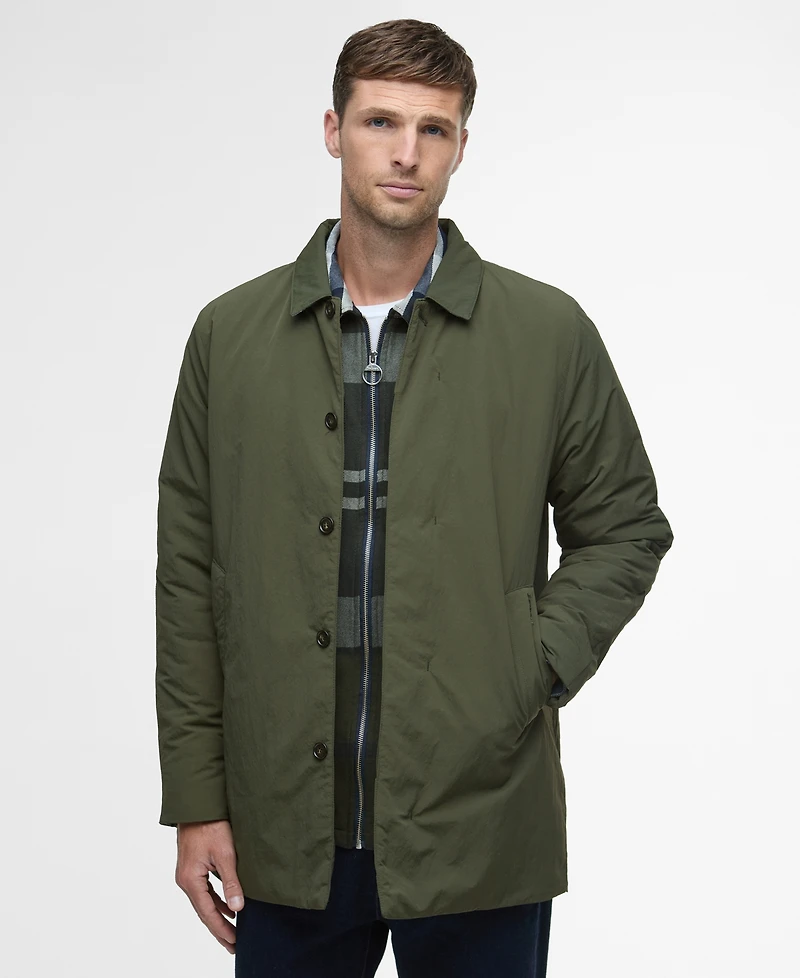 Barbour Men's Wadded Lorden Showerproof Long-Sleeve Mac Jacket