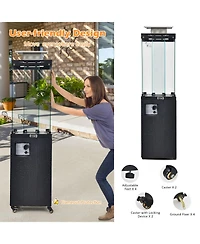 Sugift 41000 Btu Propane Patio Heater with Metal Hood