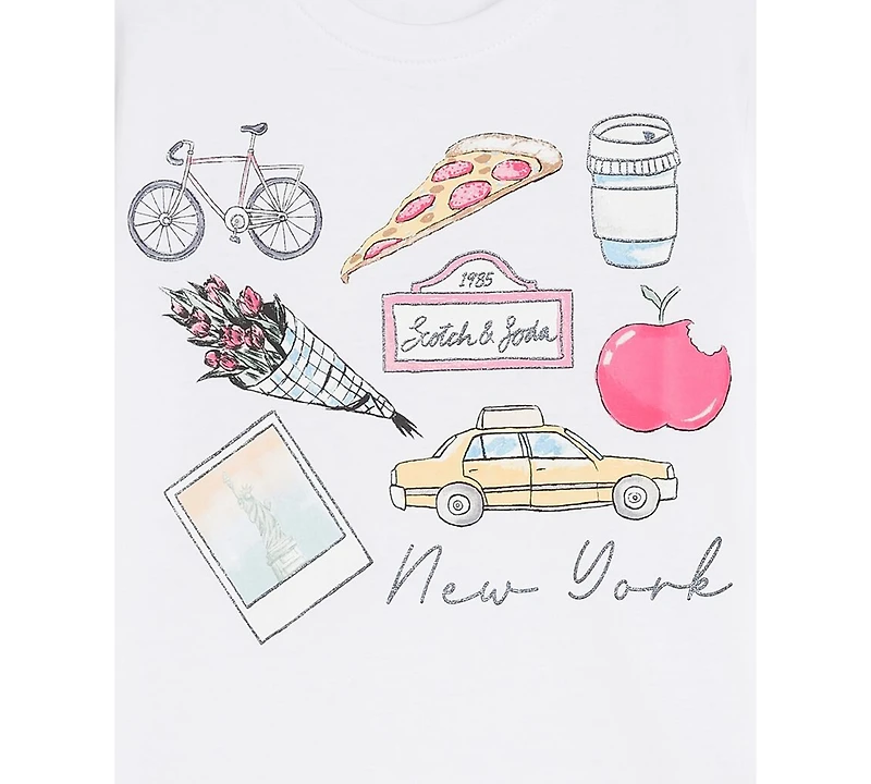 Scotch & Soda Girls 4-6X New York Graphic Short-Sleeve T-Shirt