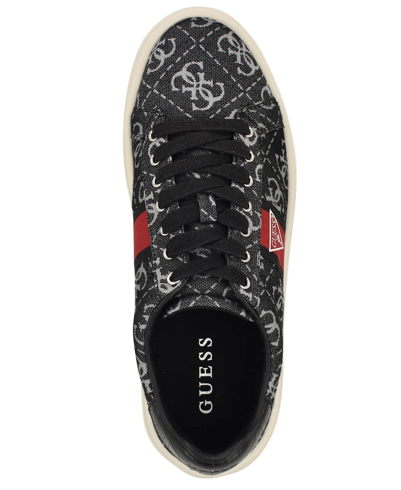 Guess Men's Caffen Branded Lace-Up Casual Sneakers