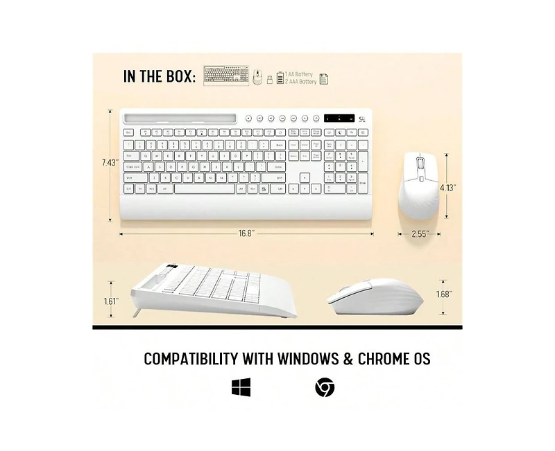 risokeys Wireless Keyboard and Mouse Combo