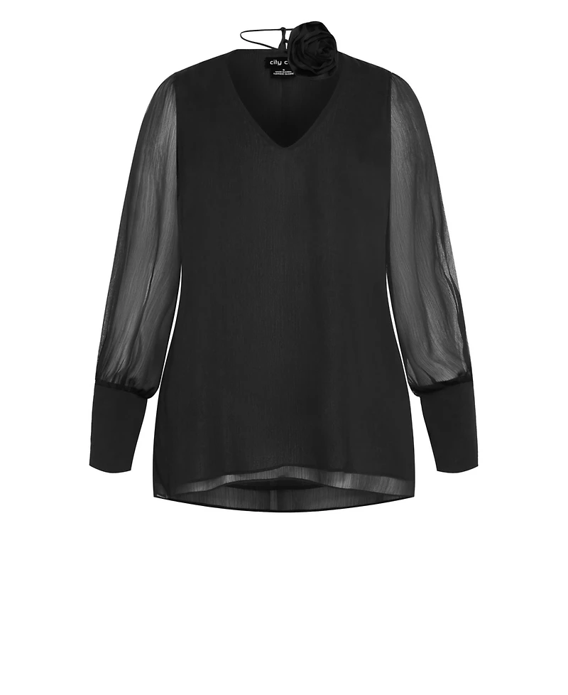 City Chic Women's Sienna Print Top