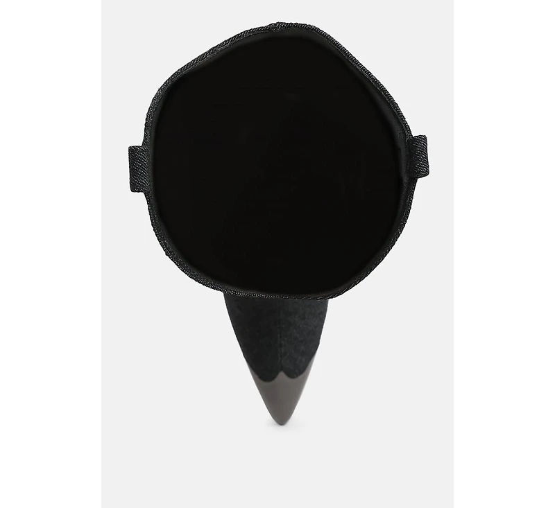 Ridda Metallic Cap Toe Denim Boots