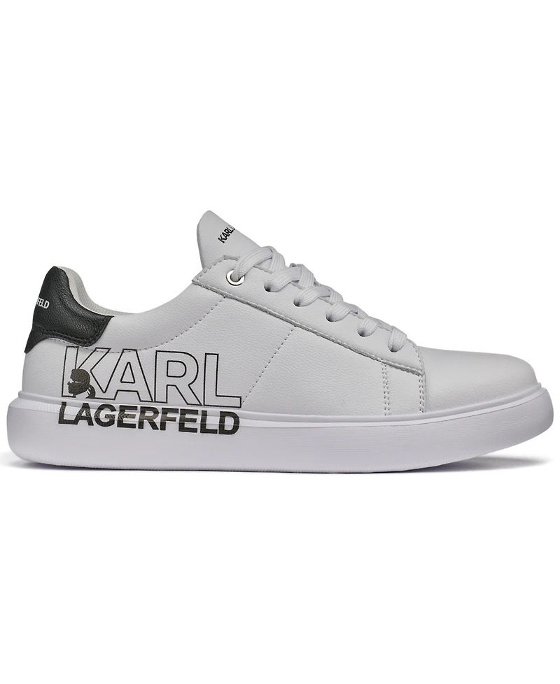 Karl Lagerfeld Paris Men's Spillover Side Logo Sneakers