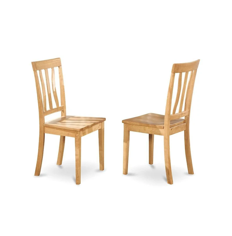 East West Furniture 6 Pc Table and chair set - Kitchen dinette Table and 4 Dining Chairs with bench