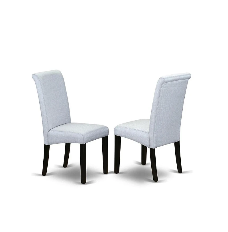 East West Furniture Dining Room Set Black, SHBA5-blk-05