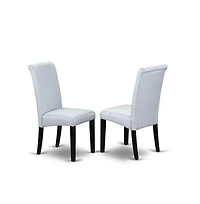 East West Furniture Dining Room Set Black, SHBA5-blk-05