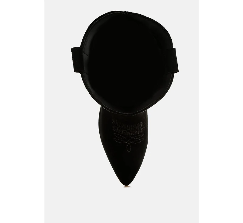 Mae Embroidery Detail Cowboy Boots