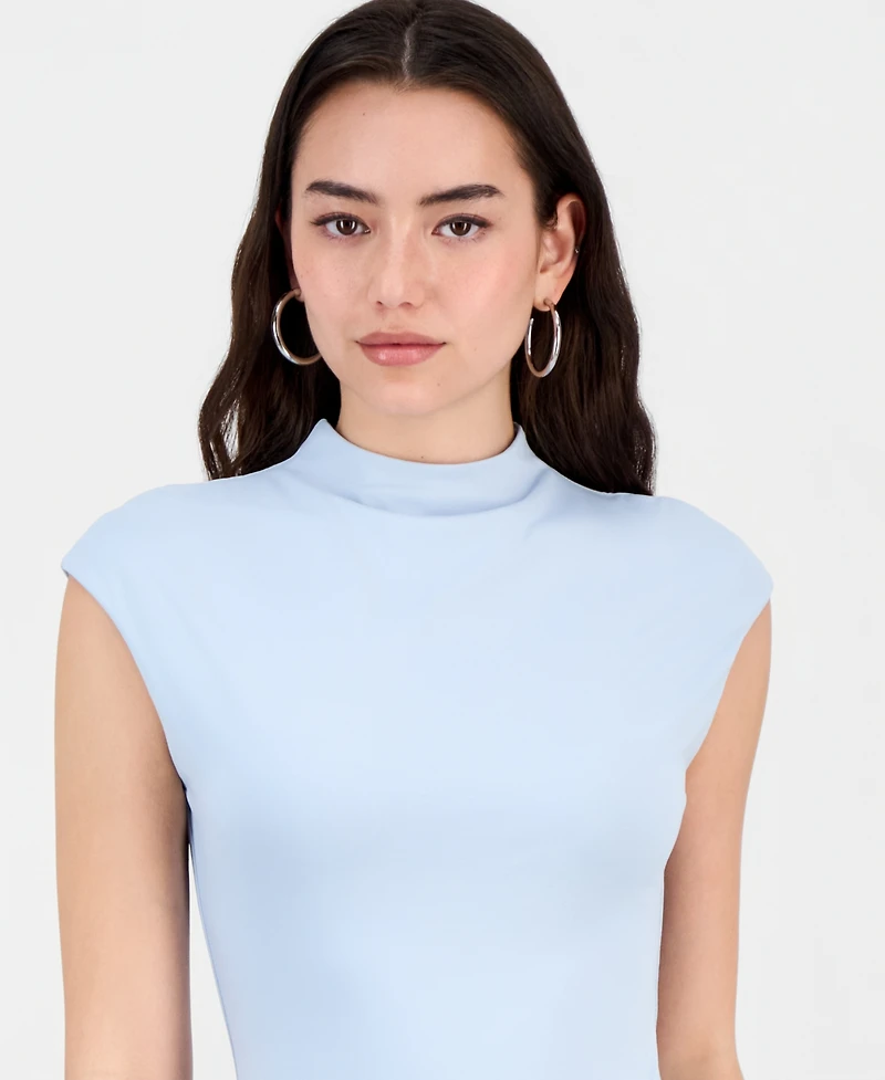 Bar Iii Women's Short-Sleeve Side-Ruched Top, Macy's Exclusive