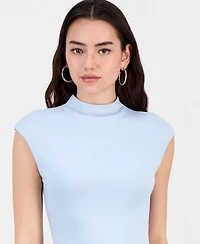 Bar Iii Women's Short-Sleeve Side-Ruched Top, Macy's Exclusive
