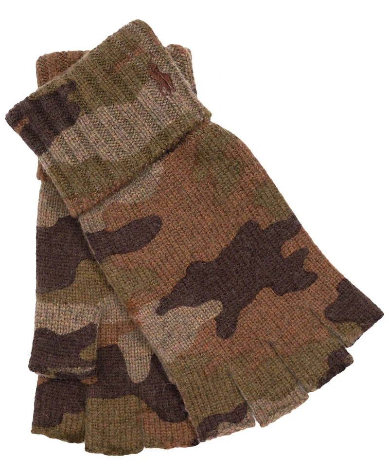 Polo Ralph Lauren Men's Camo Fingerless Gloves