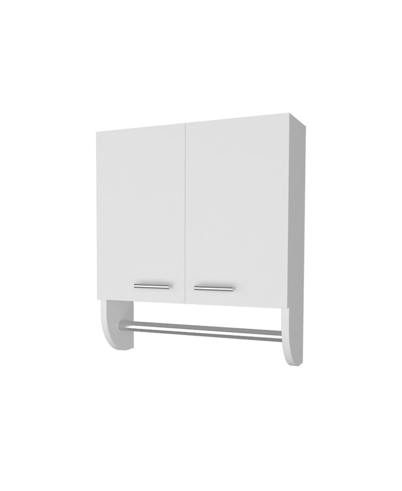Airsurfer Wall Mounted Medicine Cabinet with Towel Bar Melamine Bathroom Storage Cabinet