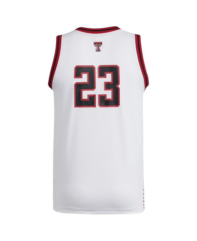 Adidas Men's 23 White Texas Tech Red Raiders Replica Swingman Jersey