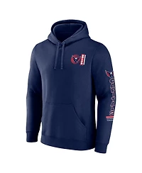 Fanatics Men's Navy Washington Capitals Revolution Pullover Hoodie