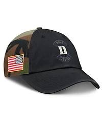 Nike Men's Black/Camo Duke Blue Devils 2025 Military Appreciation Club Adjustable Hat