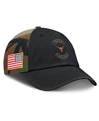 Nike Men's Black/Camo Texas Longhorns 2025 Military Appreciation Club Adjustable Hat