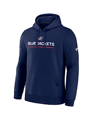 Fanatics Men's Navy Columbus Blue Jackets Authentic Pro Primary Hoodie