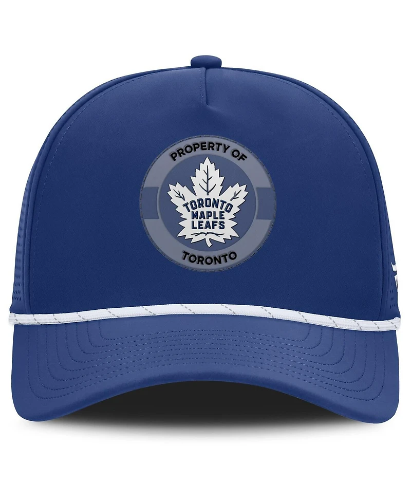 Fanatics Men's Blue Toronto Maple Leaf's Authentic Pro Rink Adjustable Hat
